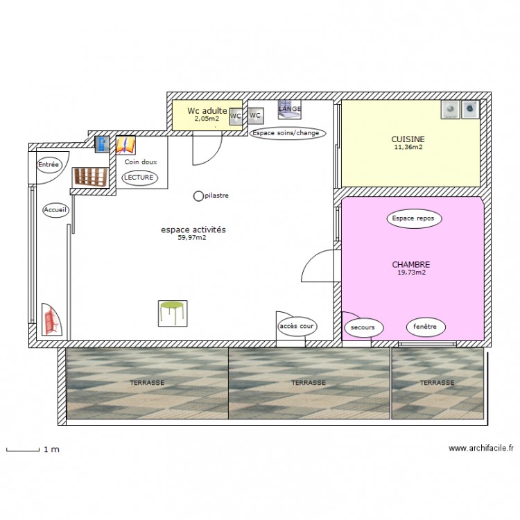 Ma Creche - Plan dessiné par DORKEN
