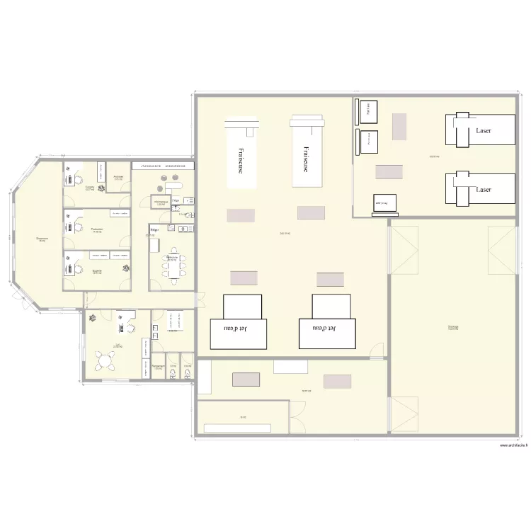 mbat cutwest 700M2. Plan de 