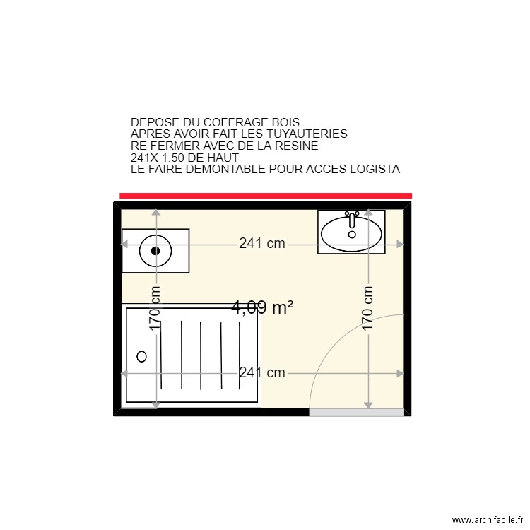 WYKA LAURENT . Plan de 1 pièce et 4 m2