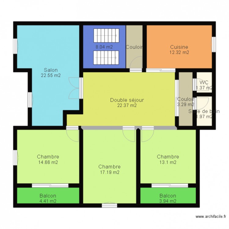 plan reel 2. Plan de 0 pièce et 0 m2