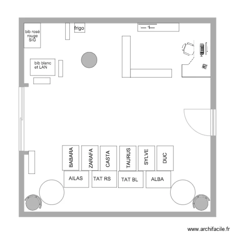 am&eacute;gements int&eacute;rieurs erp. Plan de 
