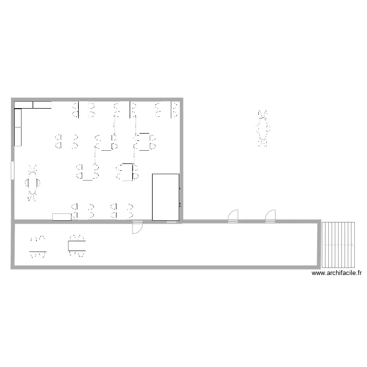 Le vignoble. Plan de 