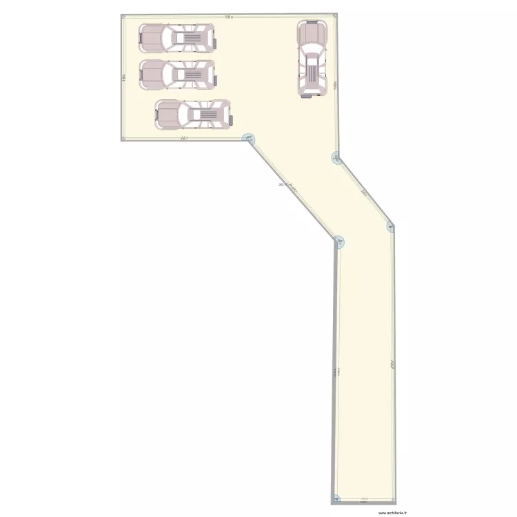 GARAGE LONG. Plan de 