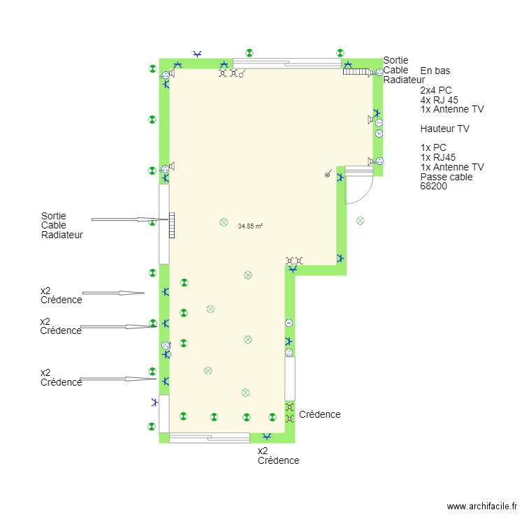 cuisine séjour élec. Plan de 0 pièce et 0 m2