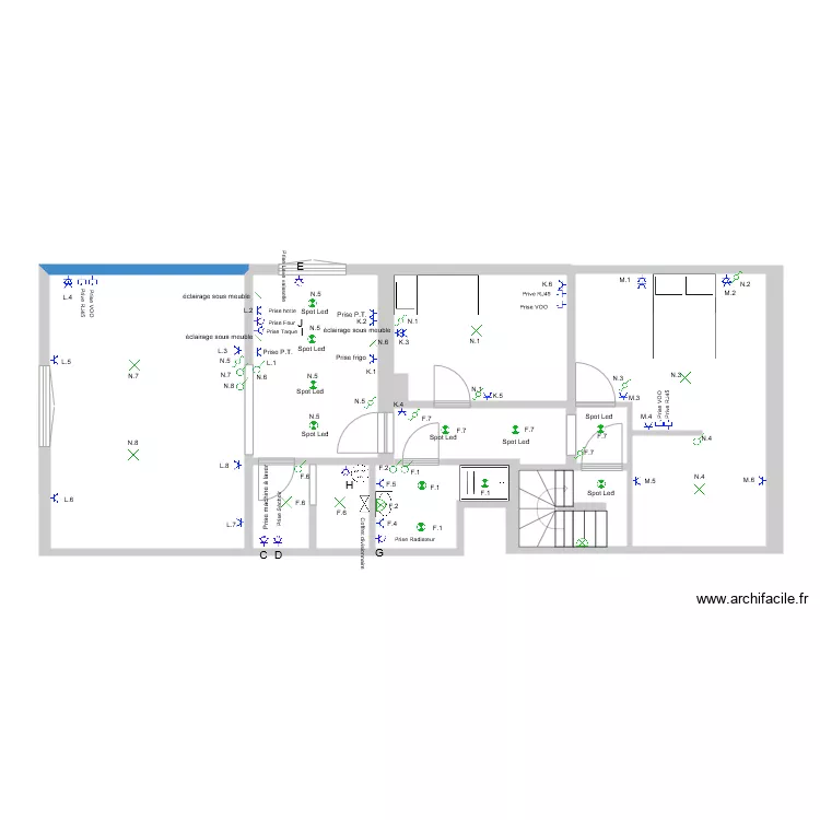 appartement Visé étage 2. Plan de appartement Visé étage 2. Plan de