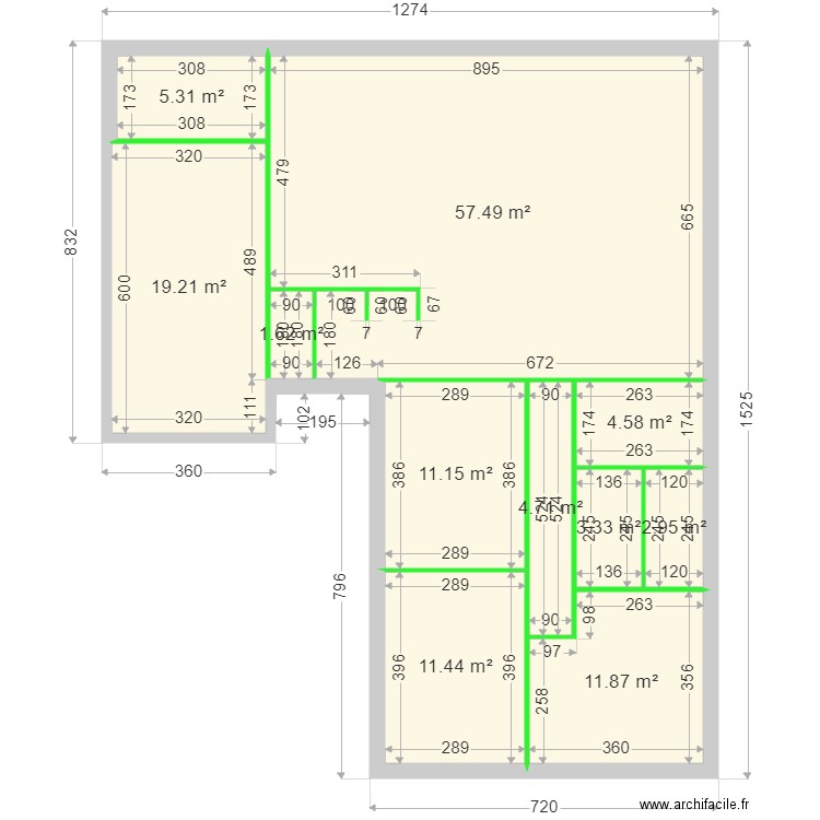 MALLET AVP 1. Plan de 0 pièce et 0 m2