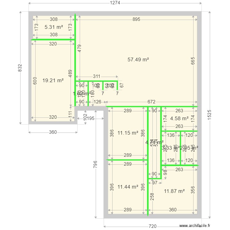 MALLET AVP 1. Plan de 11 pièces et 134 m2