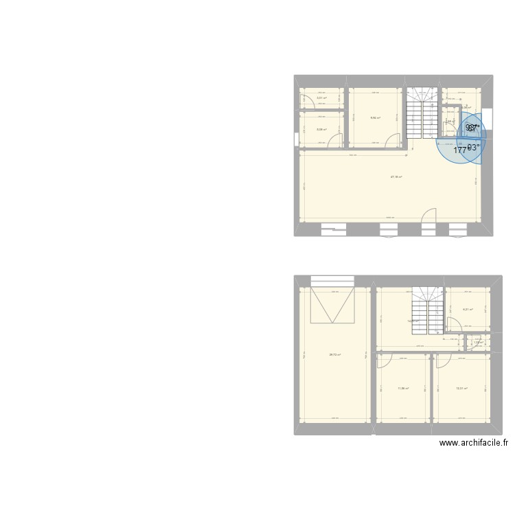 plans  avant dernier. Plan de 0 pièce et 0 m2