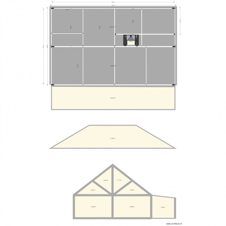 la case bambou calepinage plancher. Plan de 0 pièce et 0 m2