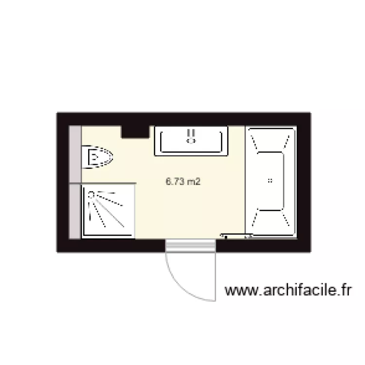 SDB actuel. Plan de 