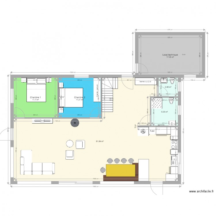 Projet 14x9. Plan de 0 pièce et 0 m2