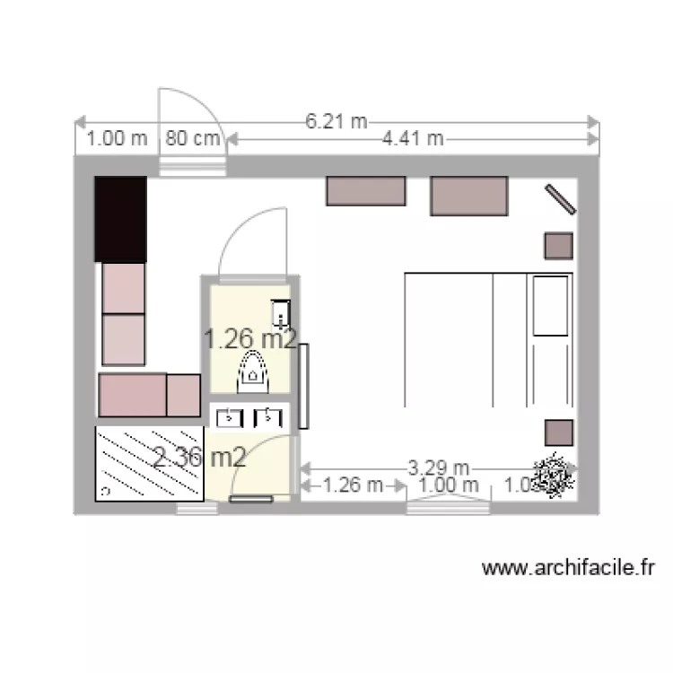 vergeroux. Plan de 