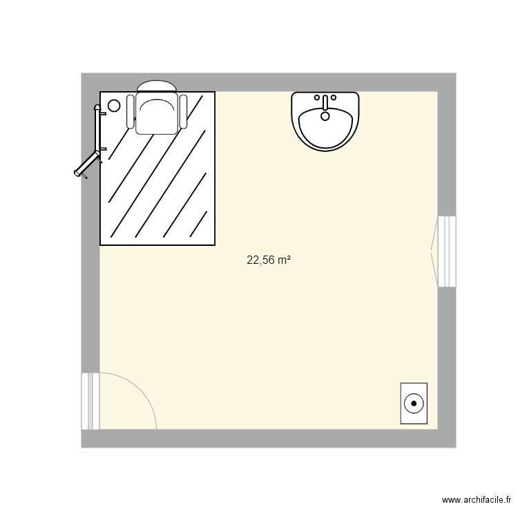 salle de bain . Plan de 0 pièce et 0 m2