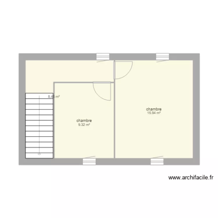 etage marcoux. Plan de 