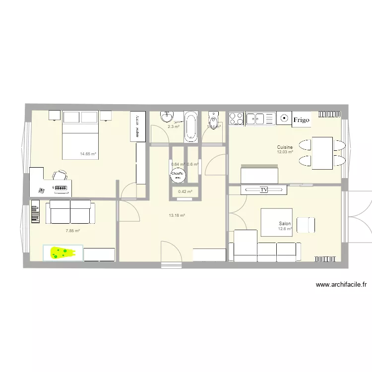 futur appart. Plan de 