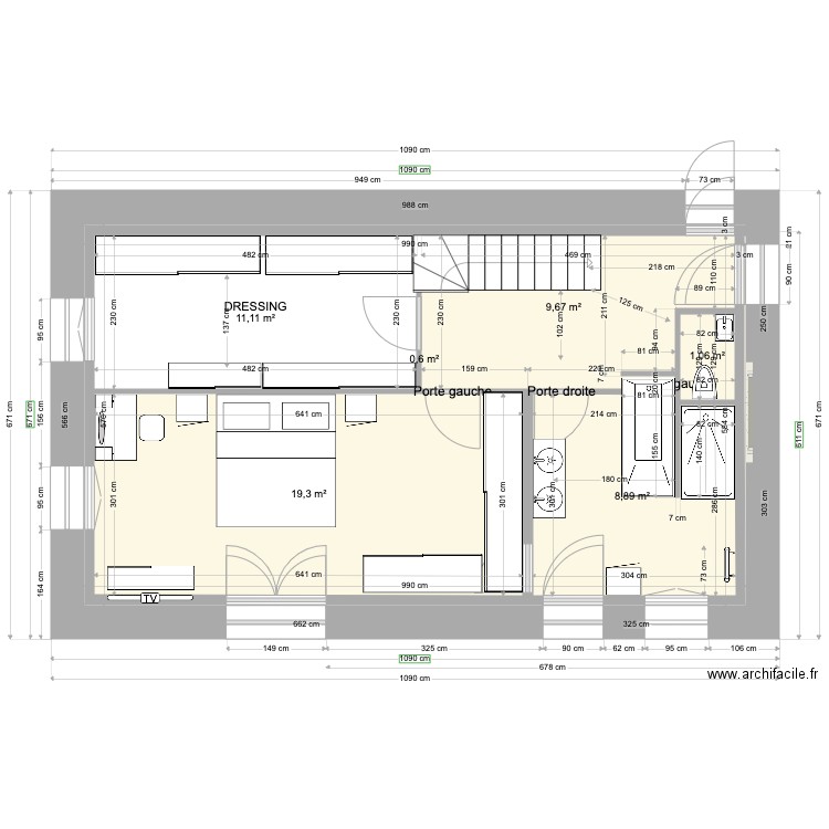 ANAIS BAT1 RDC V4 2022 11 18 v1. Plan de 6 pièces et 51 m2