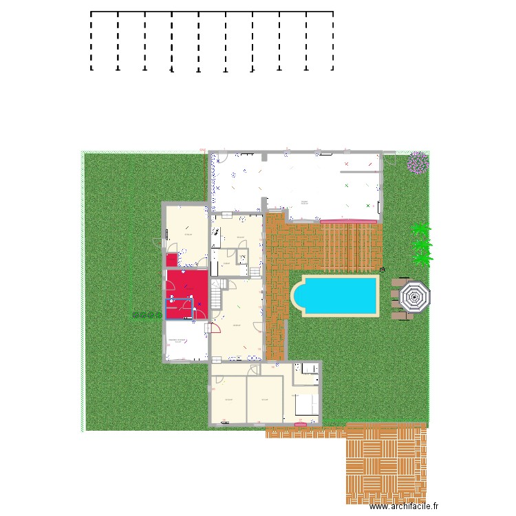 Plan technique de l auberge de Camille et Nicolas 2. Plan de 0 pièce et 0 m2