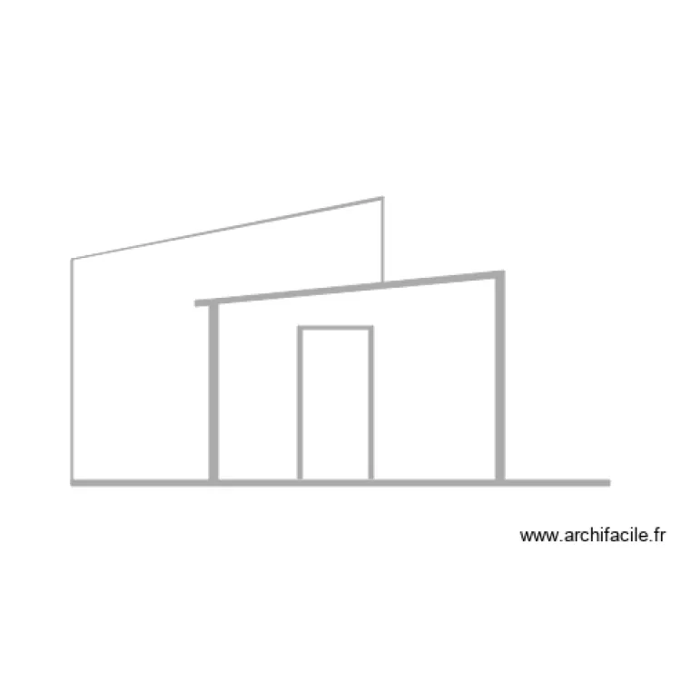 coupe couloir. Plan de coupe couloir. Plan de