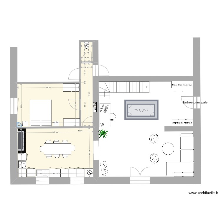 Jocelyne - Trobert 1. Plan de 3 pièces et 40 m2