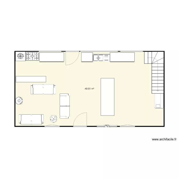  am&eacute;nagement int&eacute;rieur Gueut . Plan de 