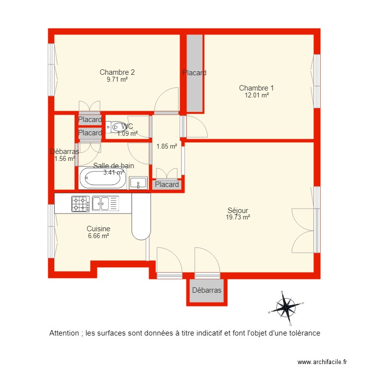 BI 2883 non côté. Plan de 0 pièce et 0 m2