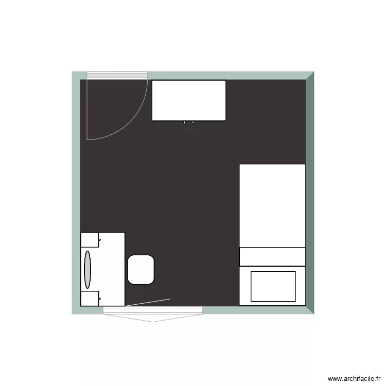 Chambre de Mathilde. Plan de 