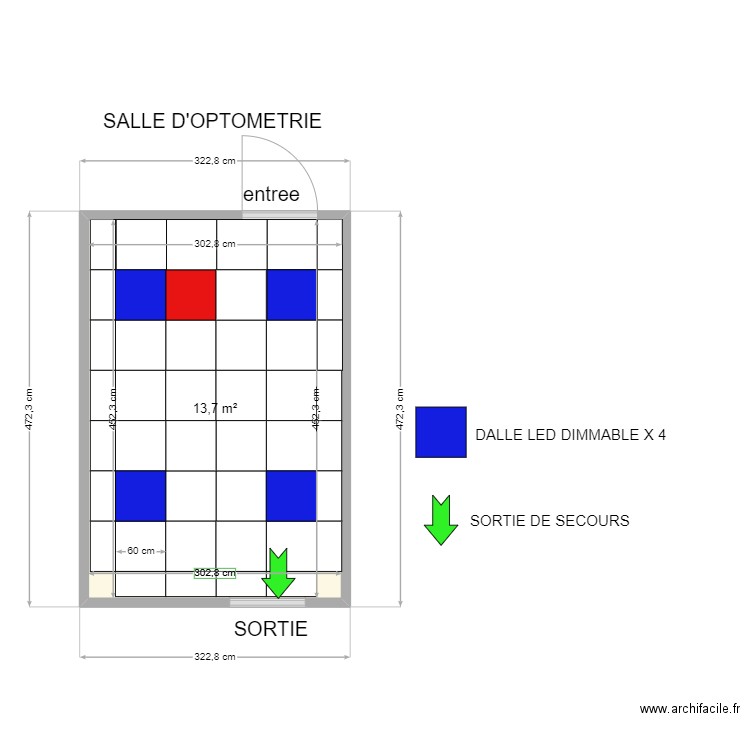 LA LOUVIERE OPTOMETRIE. Plan de 0 pièce et 0 m2