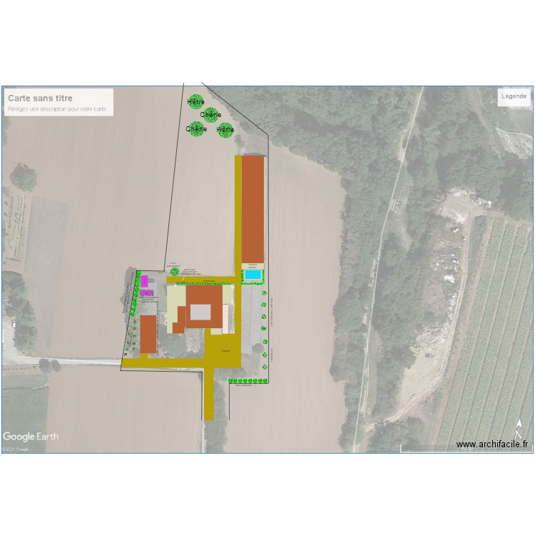 La  plaine  - Plantations V1. Plan de 0 pièce et 0 m2