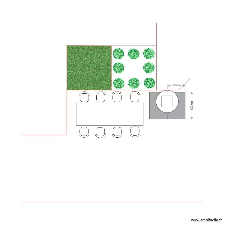 Brasero. Plan de 
