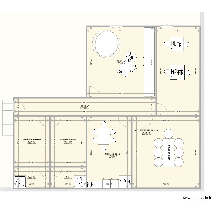 Plan étage . Plan de 16 pièces et 1206 m2