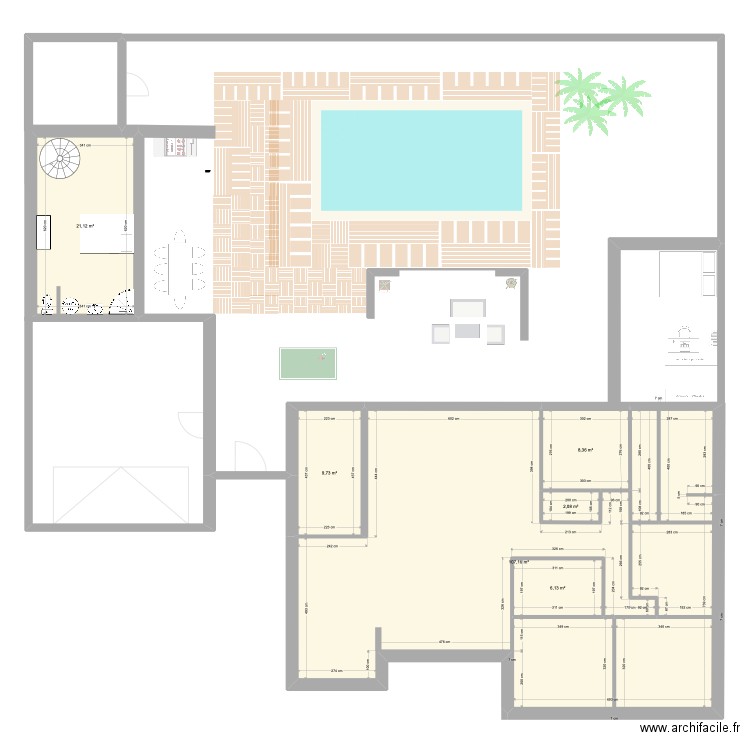 REBUFFAT V11 ETAGE 1. Plan de 12 pièces et 309 m2