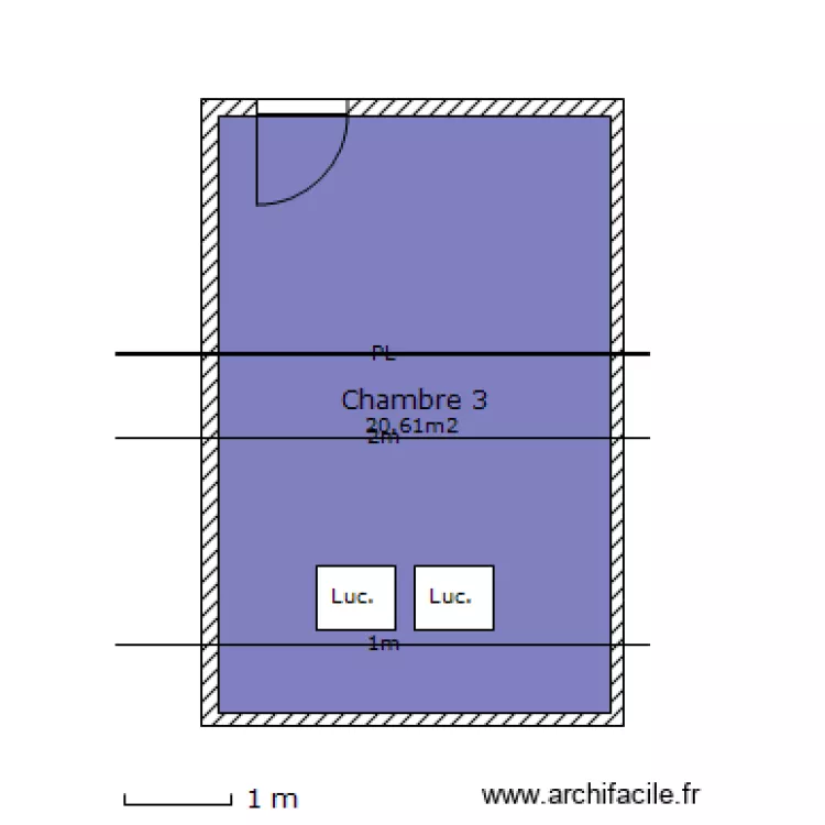 Chambre 3. Plan de Chambre 3. Plan de
