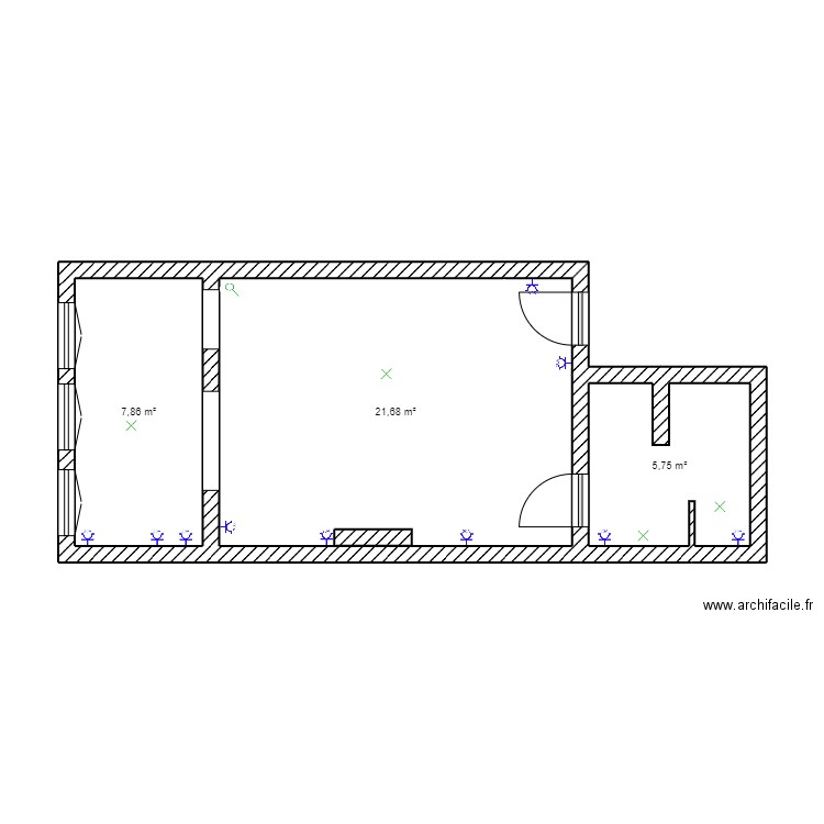  2 avant. Plan de 0 pièce et 0 m2