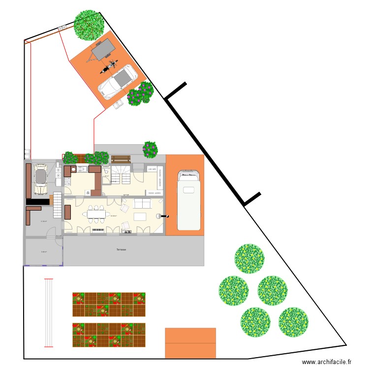 Maison Houppeville Etude. Plan de 0 pièce et 0 m2