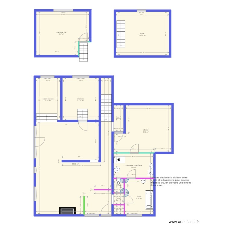 VALLOT projet. Plan de 0 pièce et 0 m2