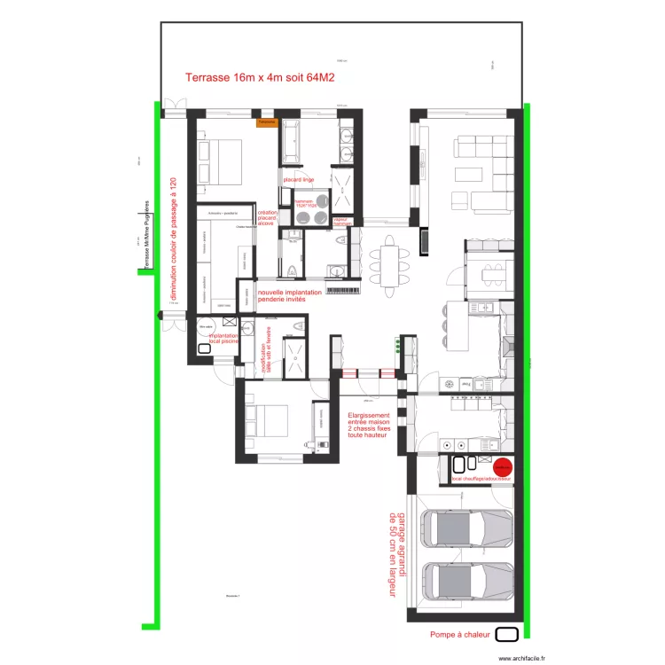 Villa Pascal 1 octobre 2016 RT2012. Plan de 