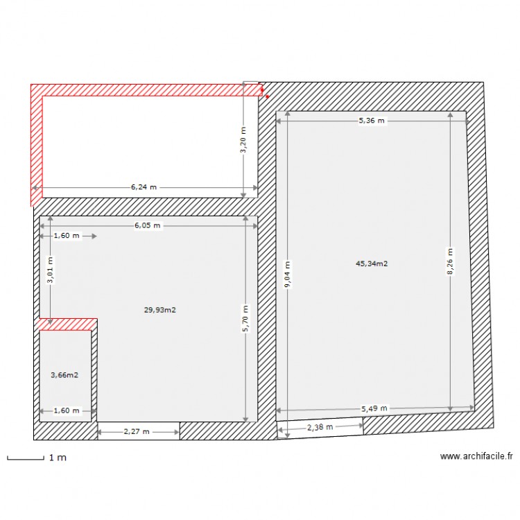 christellevide. Plan de 0 pièce et 0 m2