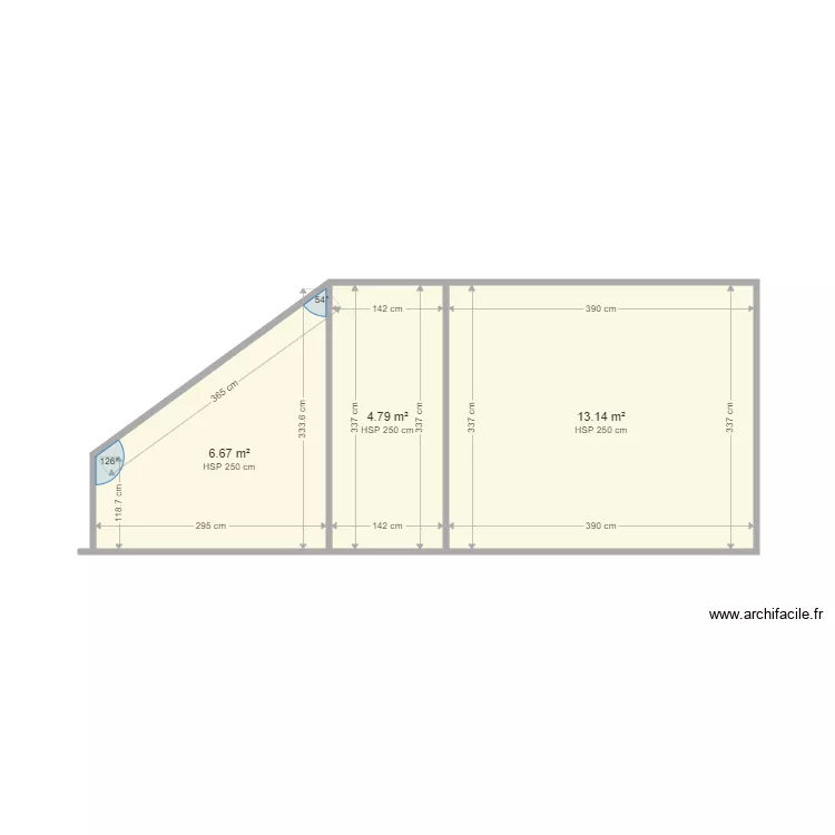 midi jaures. Plan de 