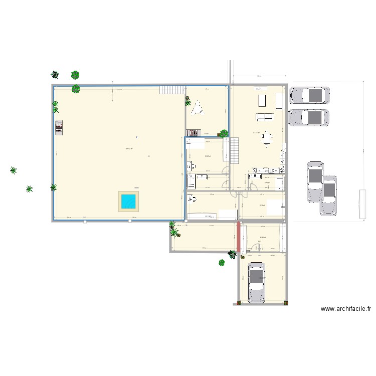 si se hace casa en la planta de arriba opcion2. Plan de 0 pièce et 0 m2