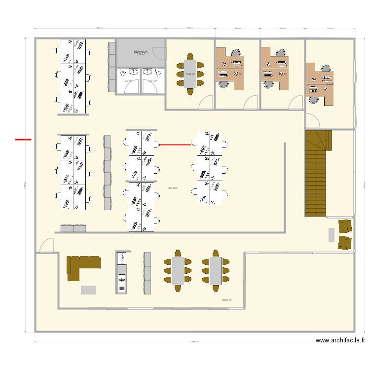 Bureaux3. Plan de 0 pièce et 0 m2