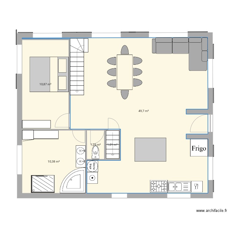 RdC. Plan de 0 pièce et 0 m2