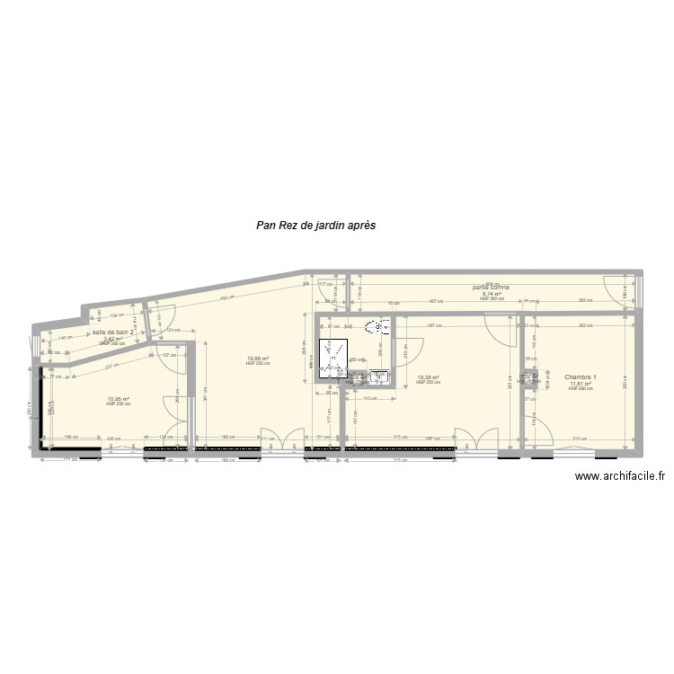 MAKRAM 6 . Plan de 8 pièces et 74 m2