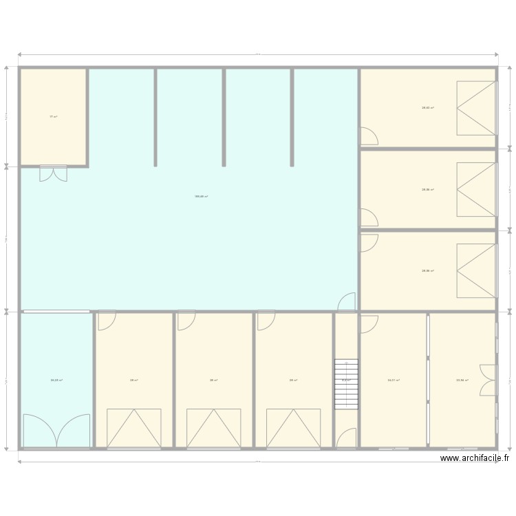 KESTIA RDC. Plan de 12 pièces et 469 m2