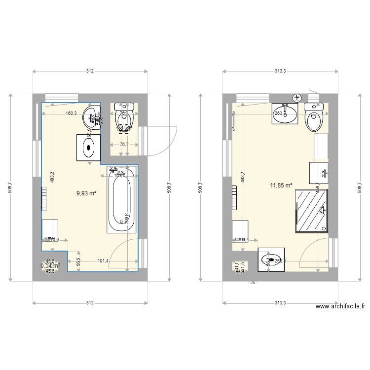 salle de bain. Plan de 0 pièce et 0 m2