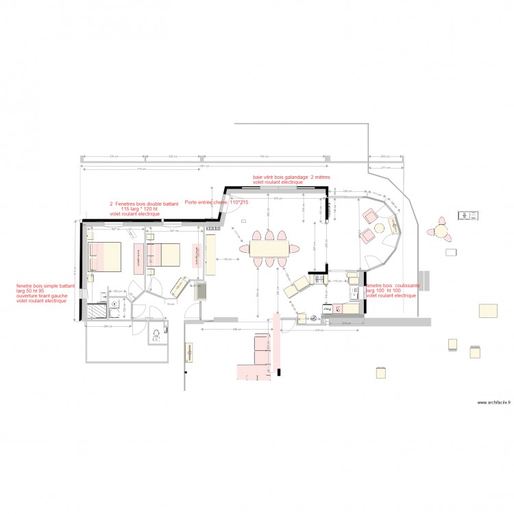 plan menuiserie 2. Plan de 0 pièce et 0 m2