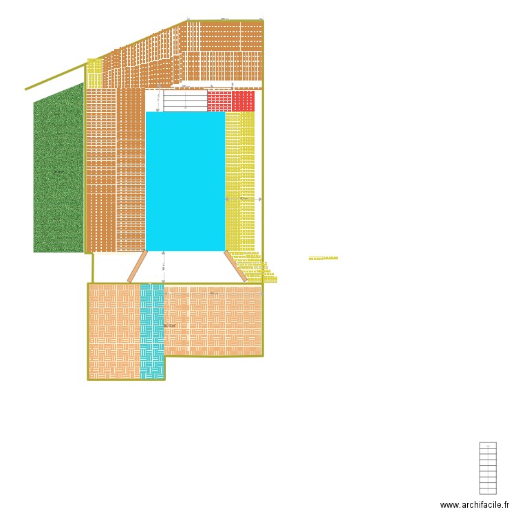 Aménagement Terrasse Cancun. Plan de 0 pièce et 0 m2