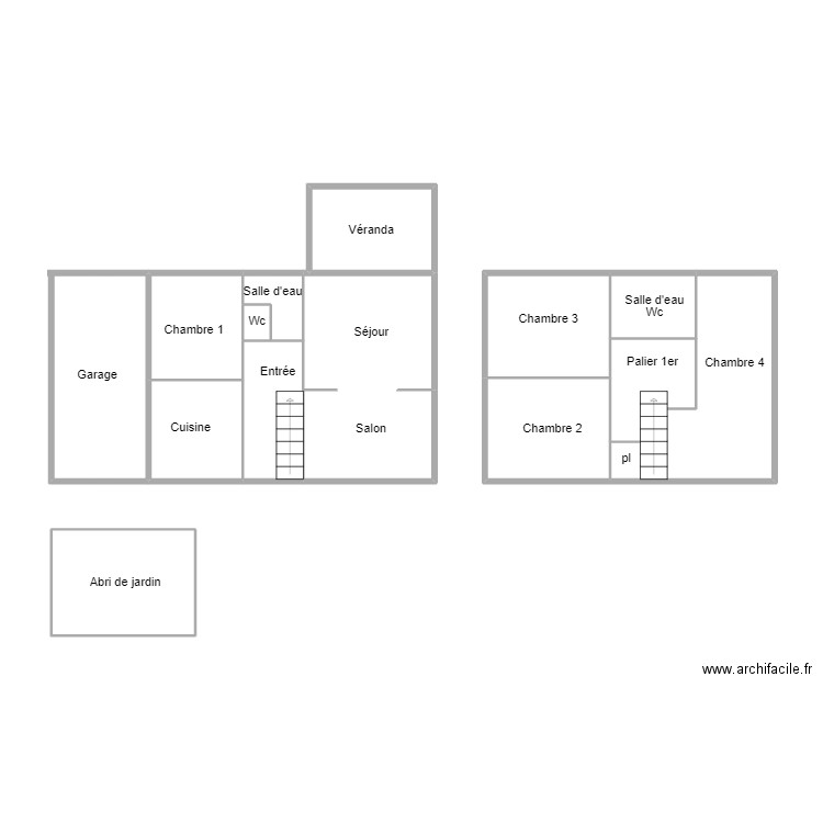 PLOBANNALEC LESCONIL HEULOT. Plan de 12 pièces et 60 m2