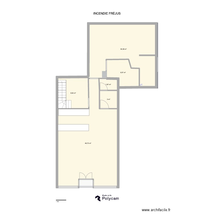 CAP HORN RDC. Plan de 6 pièces et 98 m2