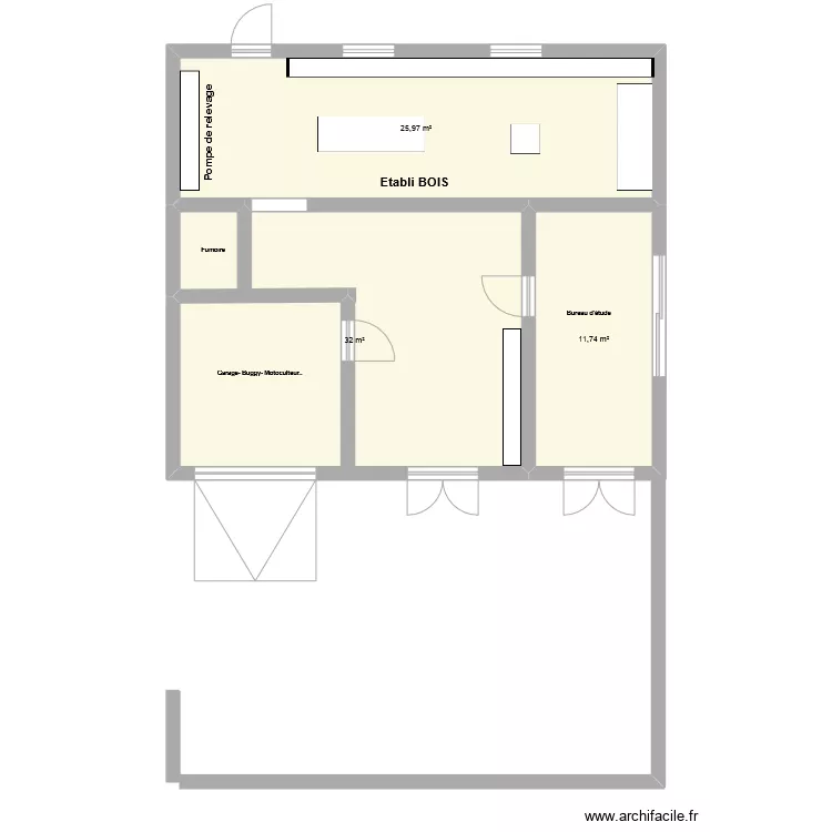 atelier. Plan de atelier. Plan de