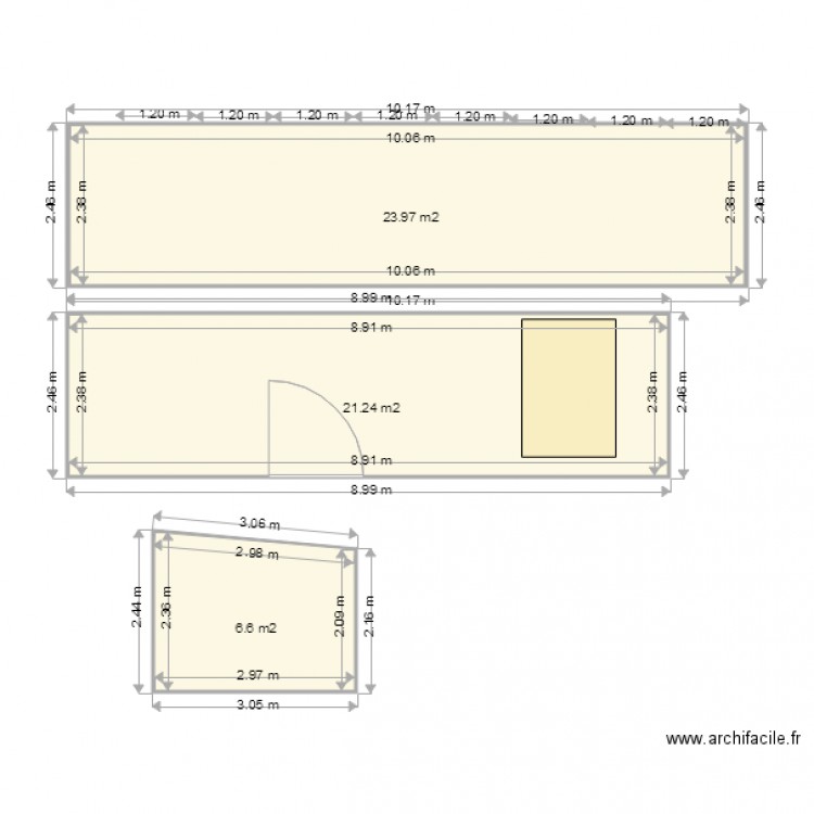 Mur 1. Plan de 0 pièce et 0 m2